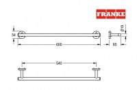 TOALLERO LAVABO 60cm MEDIUS FRANKE